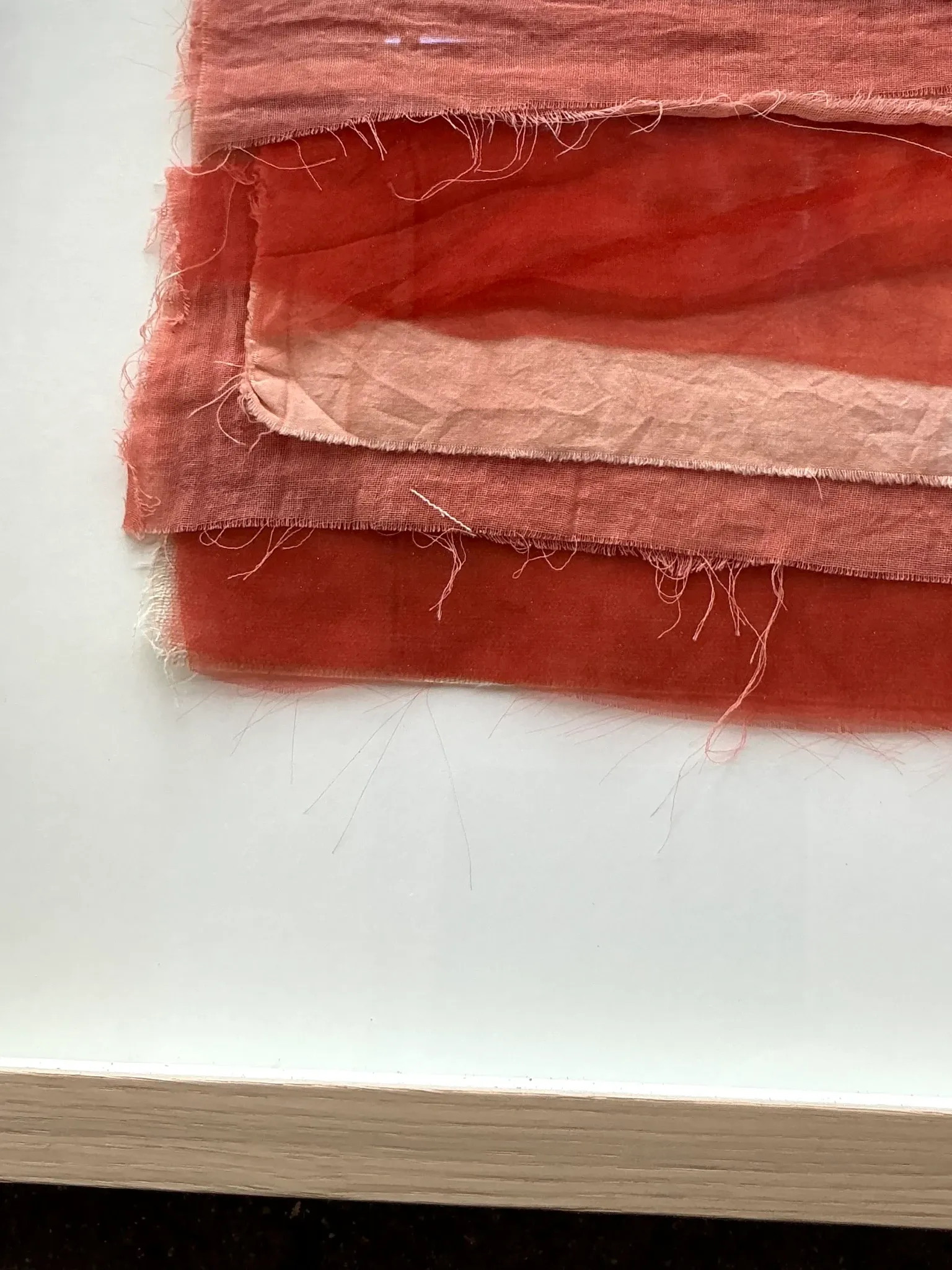 Vintage Boho Original Textile Art - Wood, 20.5W x 22.5H — additional photo 4