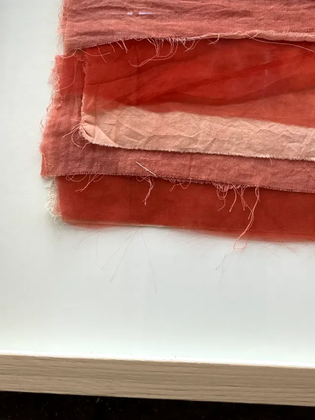 Vintage Boho Original Textile Art - Wood, 20.5W x 22.5H — additional photo 4