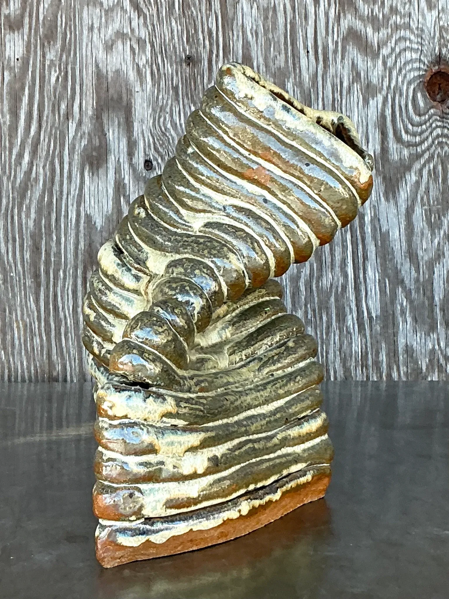 Vintage Boho Original Coil Vase — additional photo 2