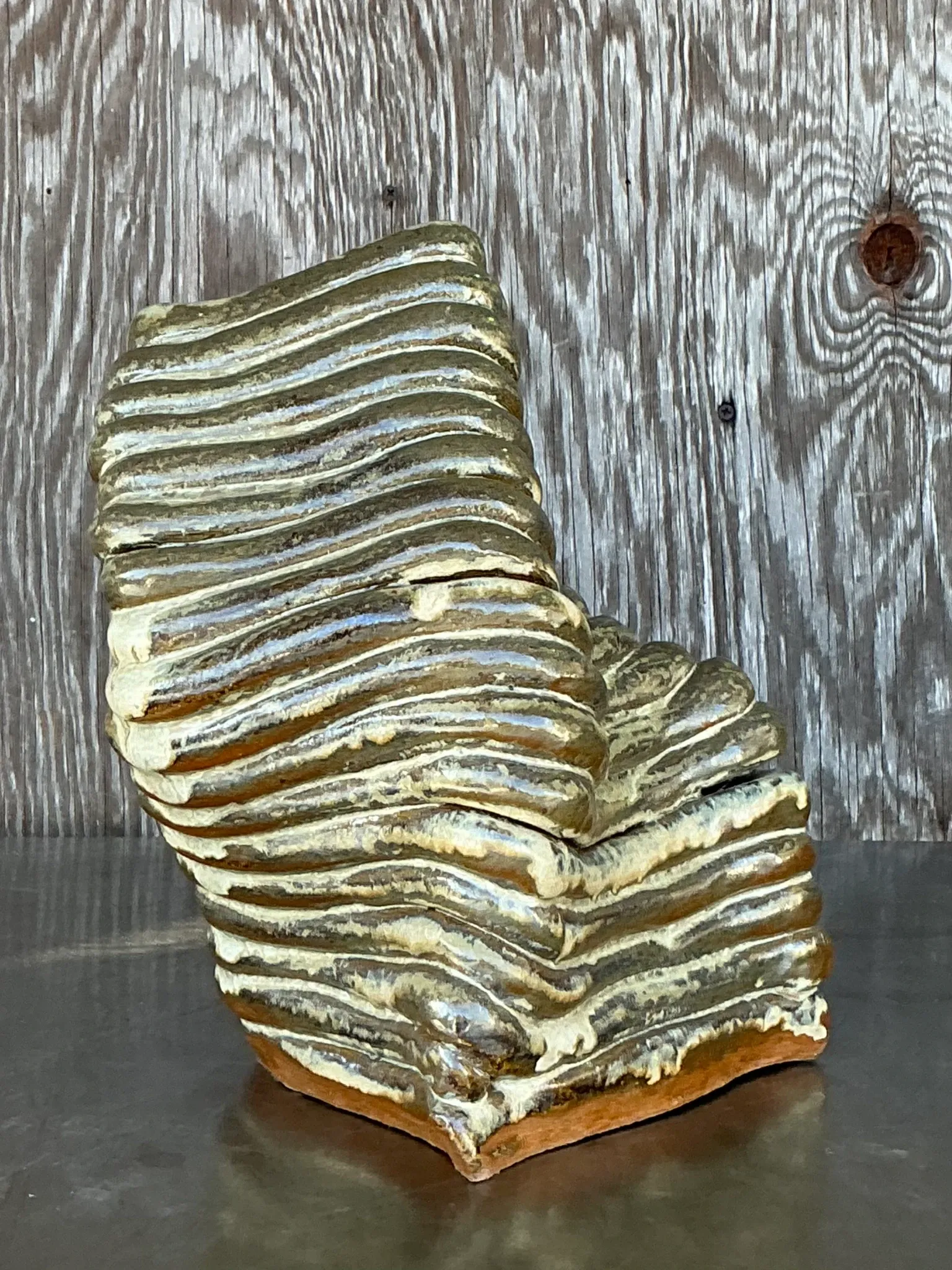 Vintage Boho Original Coil Vase — additional photo 4