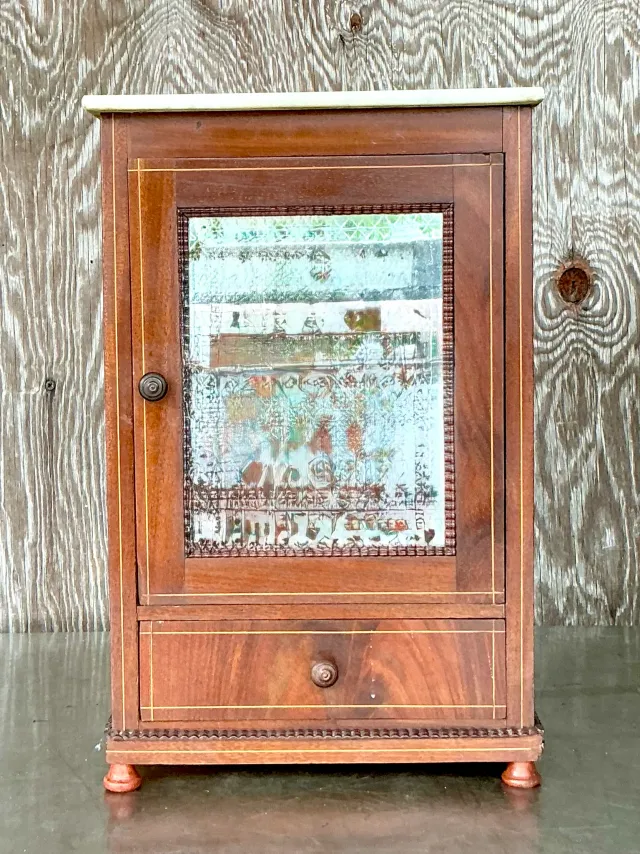 Vintage Petite Cabinet with Inset Mirror — additional photo 1