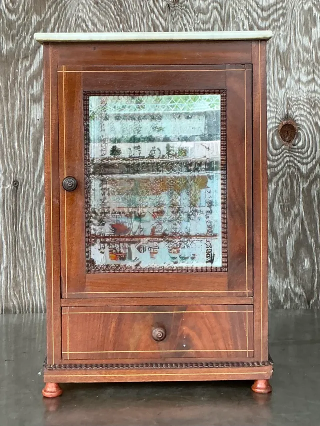 Vintage Petite Cabinet with Inset Mirror — additional photo 5