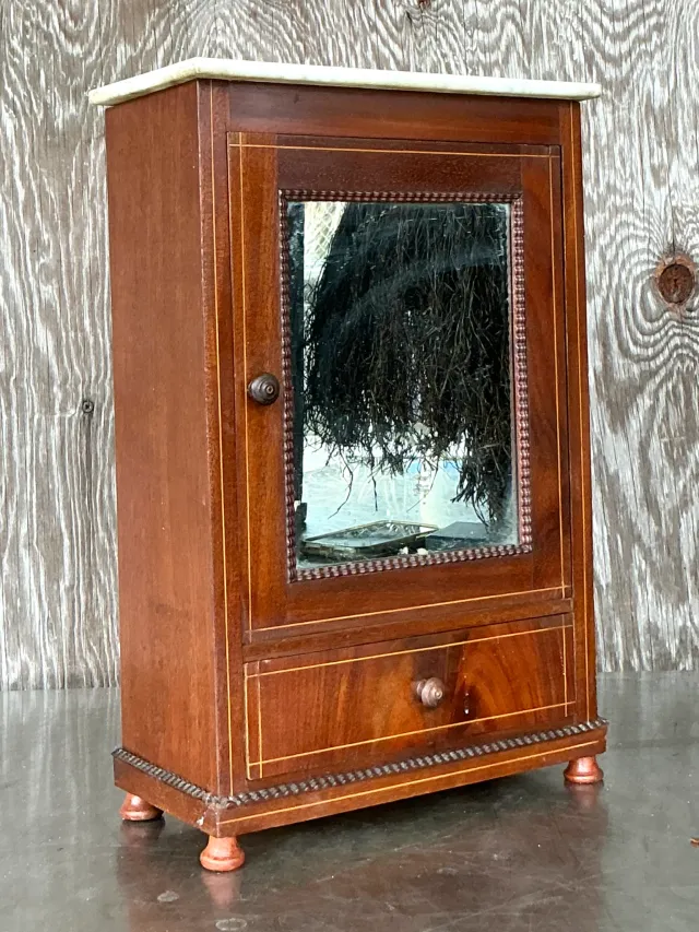 Vintage Petite Cabinet with Inset Mirror — additional photo 3