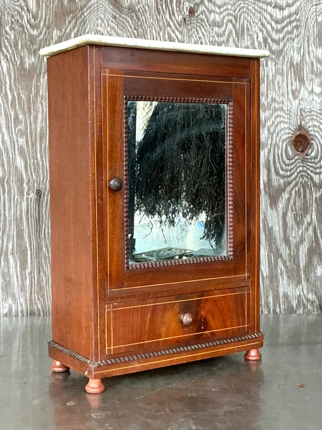 Vintage Petite Cabinet with Inset Mirror — additional photo 4