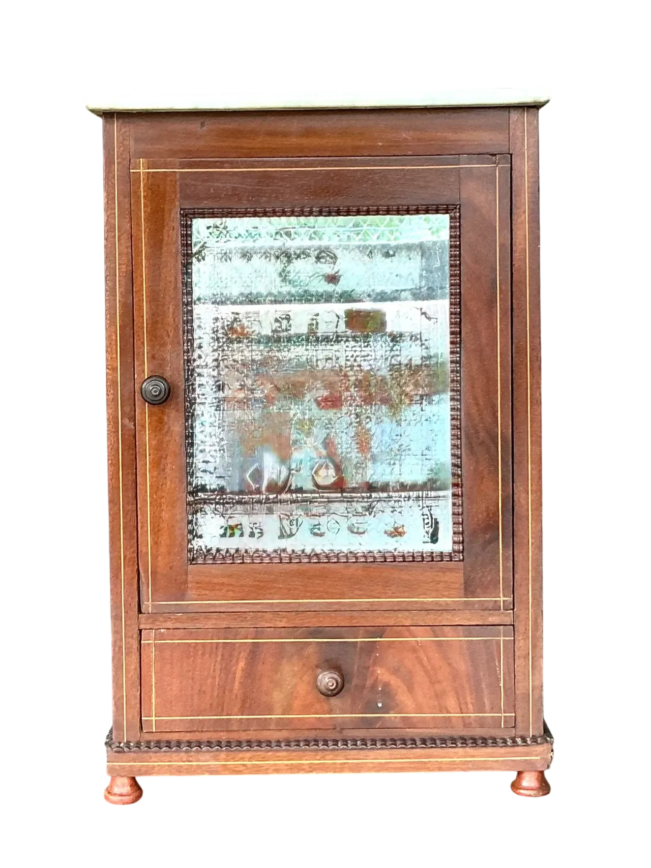 Vintage Petite Cabinet with Inset Mirror