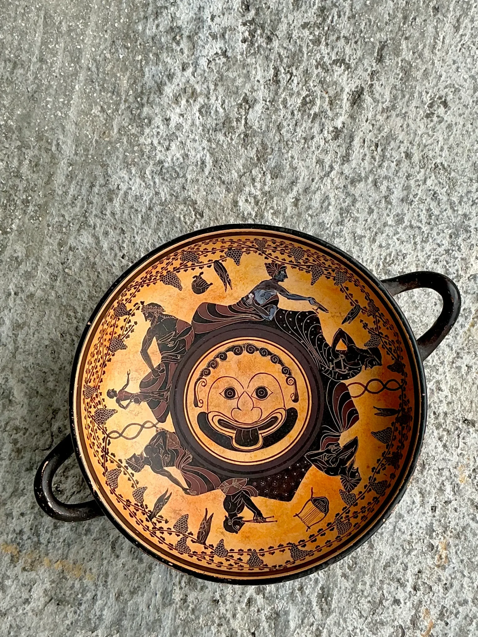 Vintage Boho Greek Erotic Art Bowl — additional photo 1