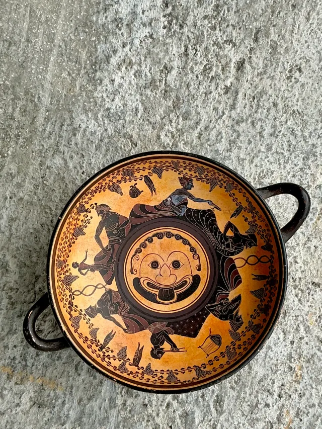 Vintage Boho Greek Erotic Art Bowl — additional photo 1