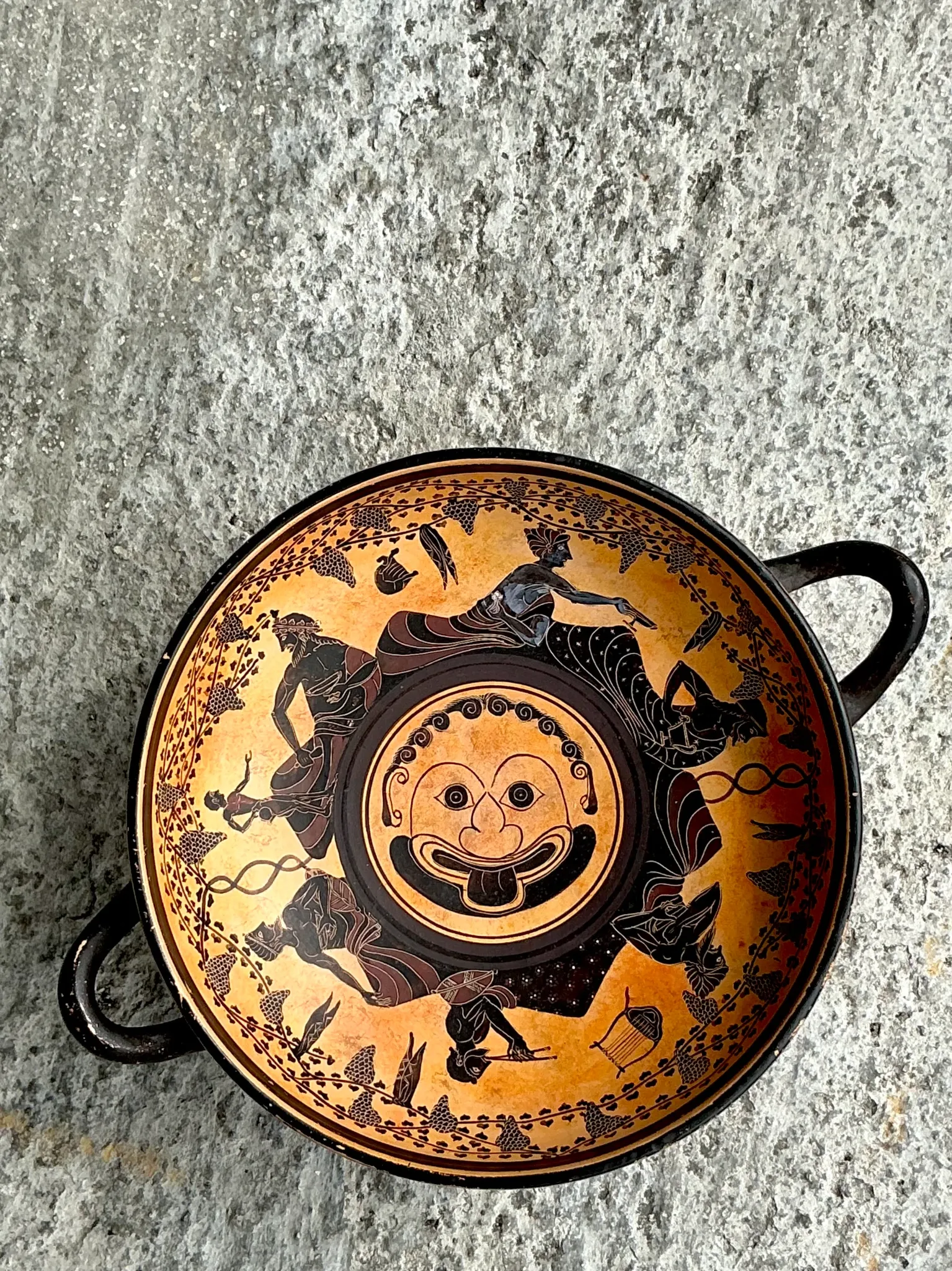 Vintage Boho Greek Erotic Art Bowl — additional photo 2