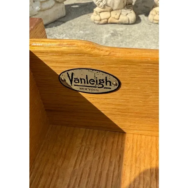 Vintage Midcentury Van Leigh Burl Wood Band Nighstands - A Pair — additional photo 5