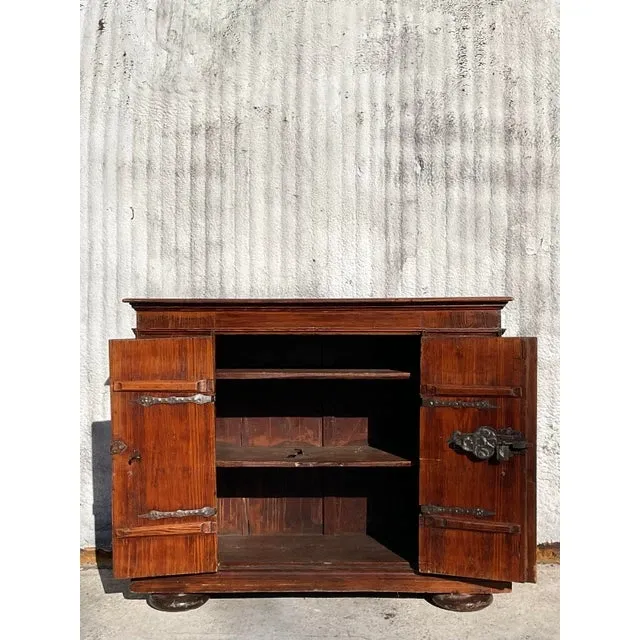 Antique Boho 19th Century Carved Wood Cabinet — additional photo 4