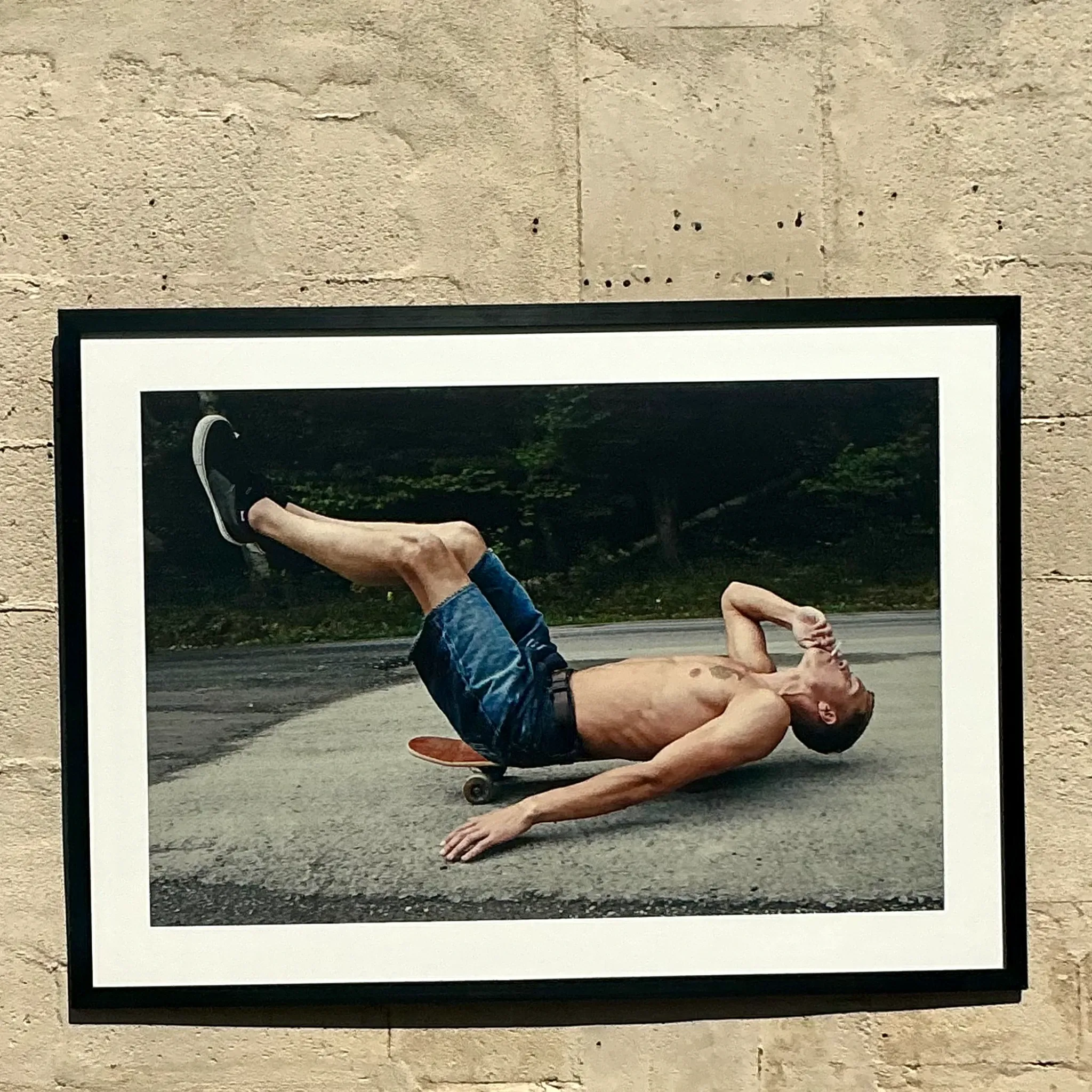 Vintage Boho Original Photograph of Skateboarder  — additional photo 2