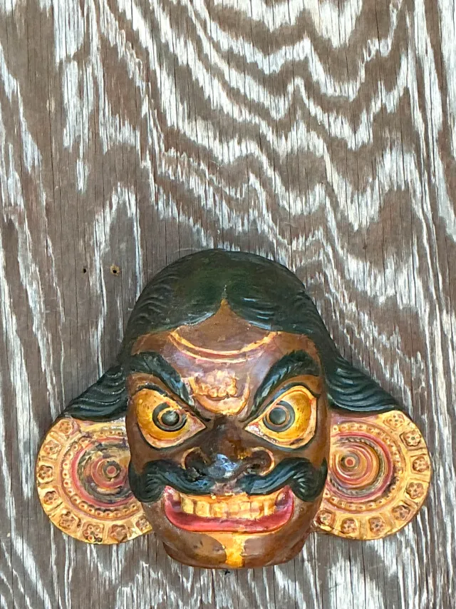 Vintage Boho Tribal Mask — additional photo 1