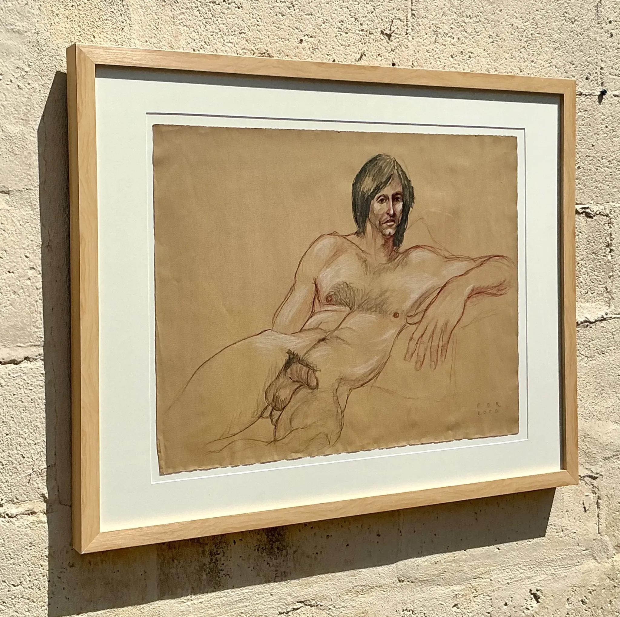 Vintage Boho Original Sketch Of Man — additional photo 3