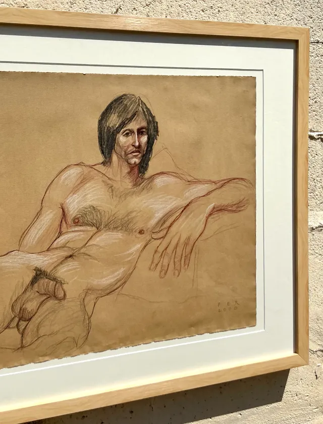Vintage Boho Original Sketch Of Man — additional photo 5