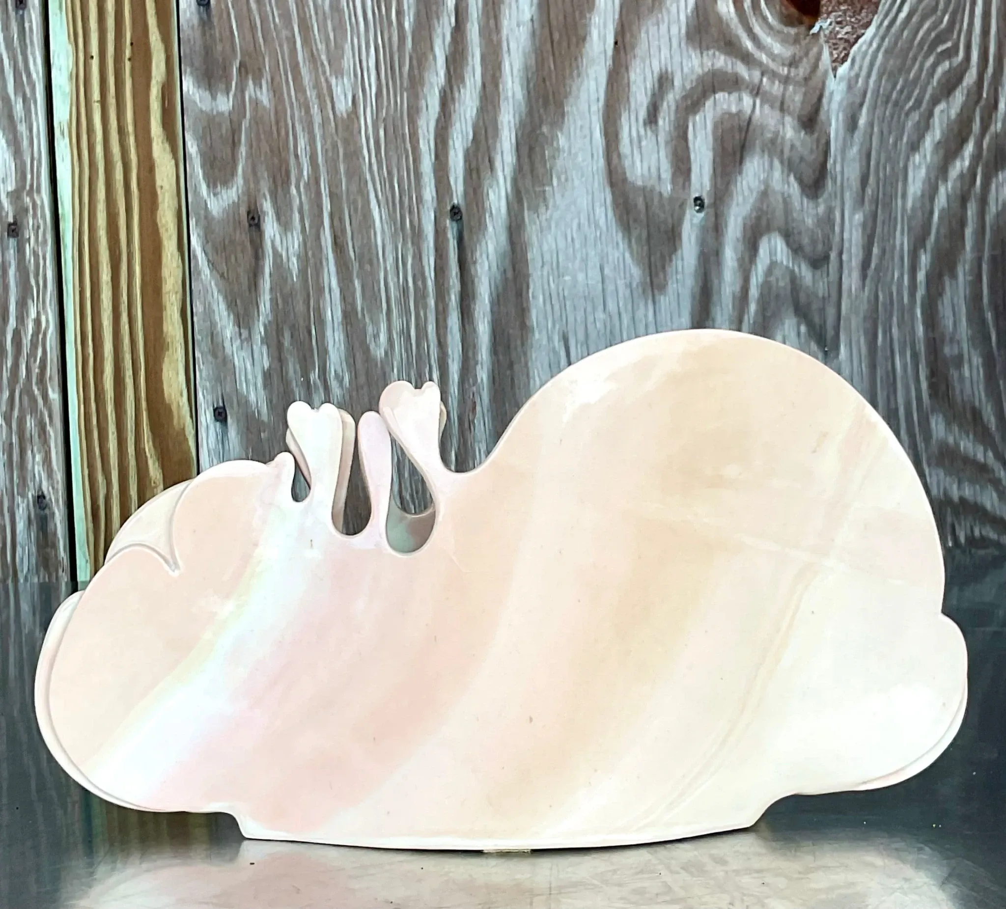 Vintage Carolyn Leung Abstract Blush Pottery Modernist Studio Art — additional photo 6