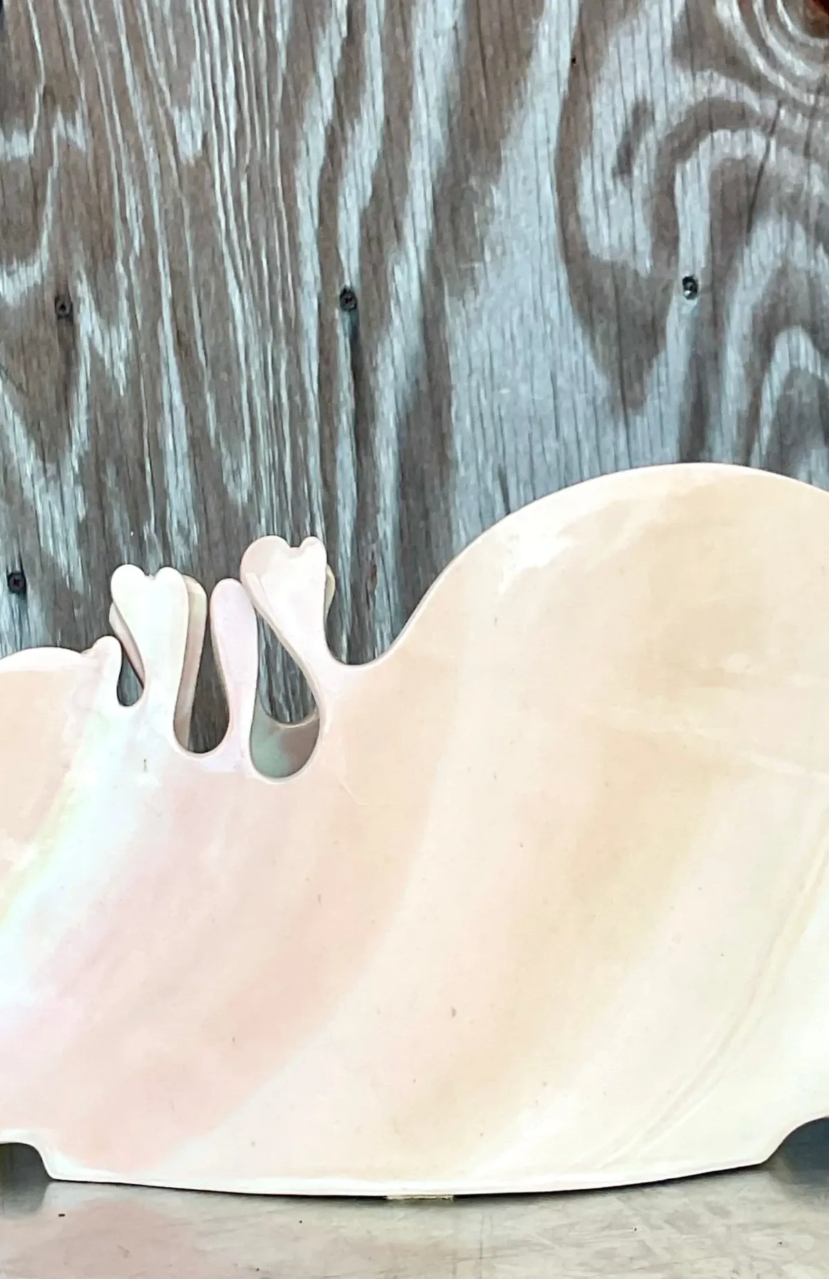 Vintage Carolyn Leung Abstract Blush Pottery Modernist Studio Art — additional photo 6