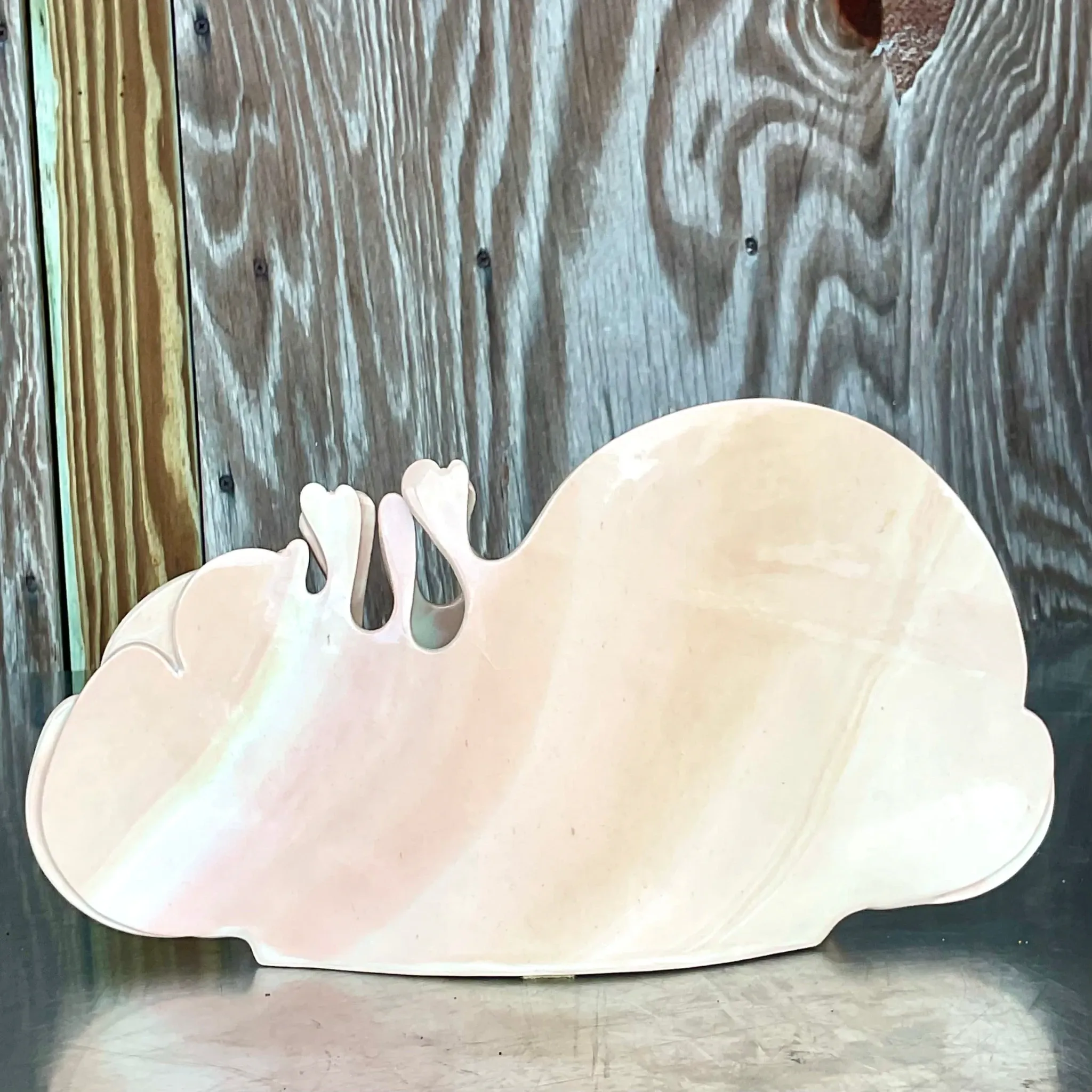 Vintage Carolyn Leung Abstract Blush Pottery Modernist Studio Art — additional photo 7
