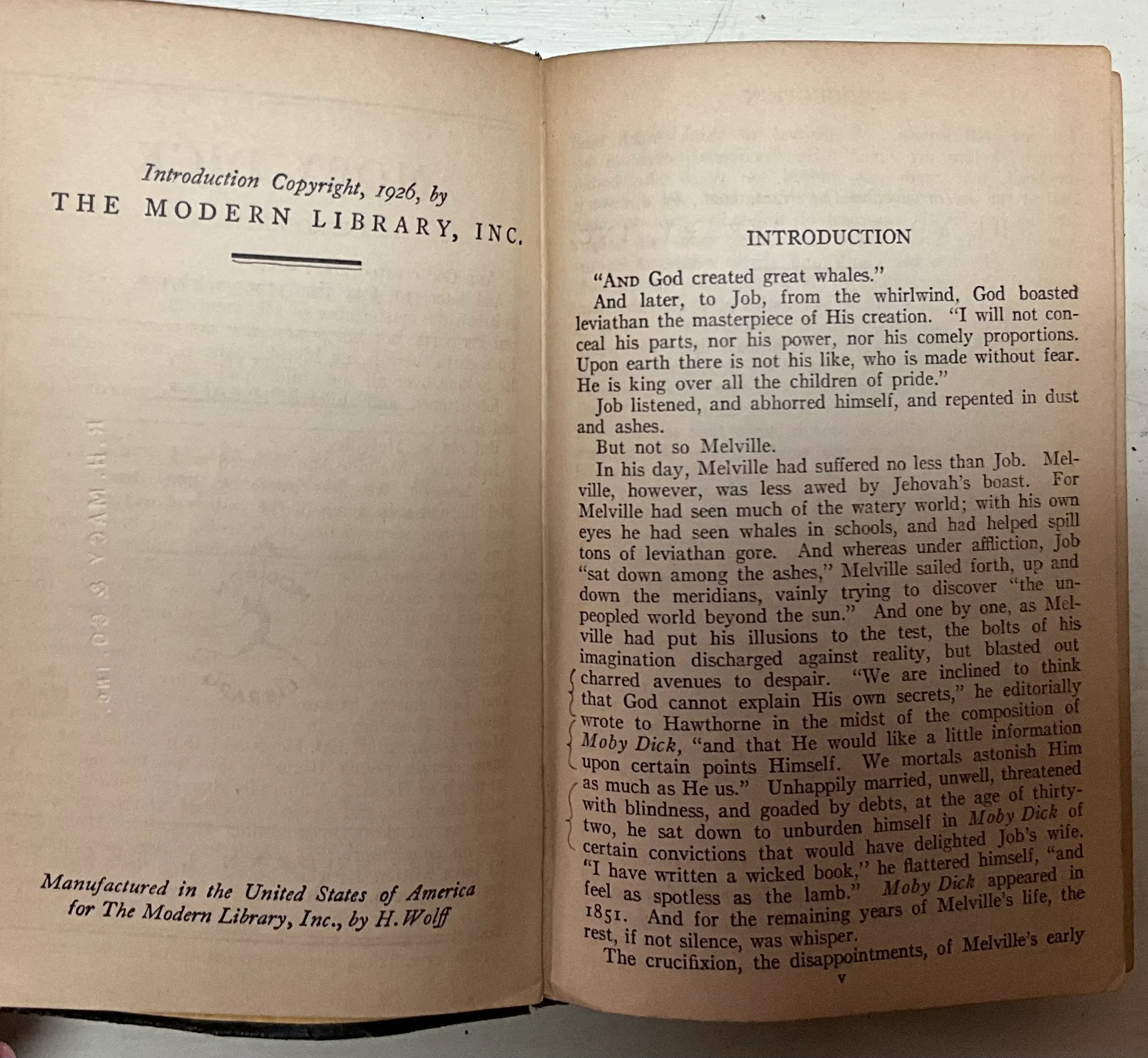 Vintage Regency First Modern Library Edition of Moby Dick — additional photo 2