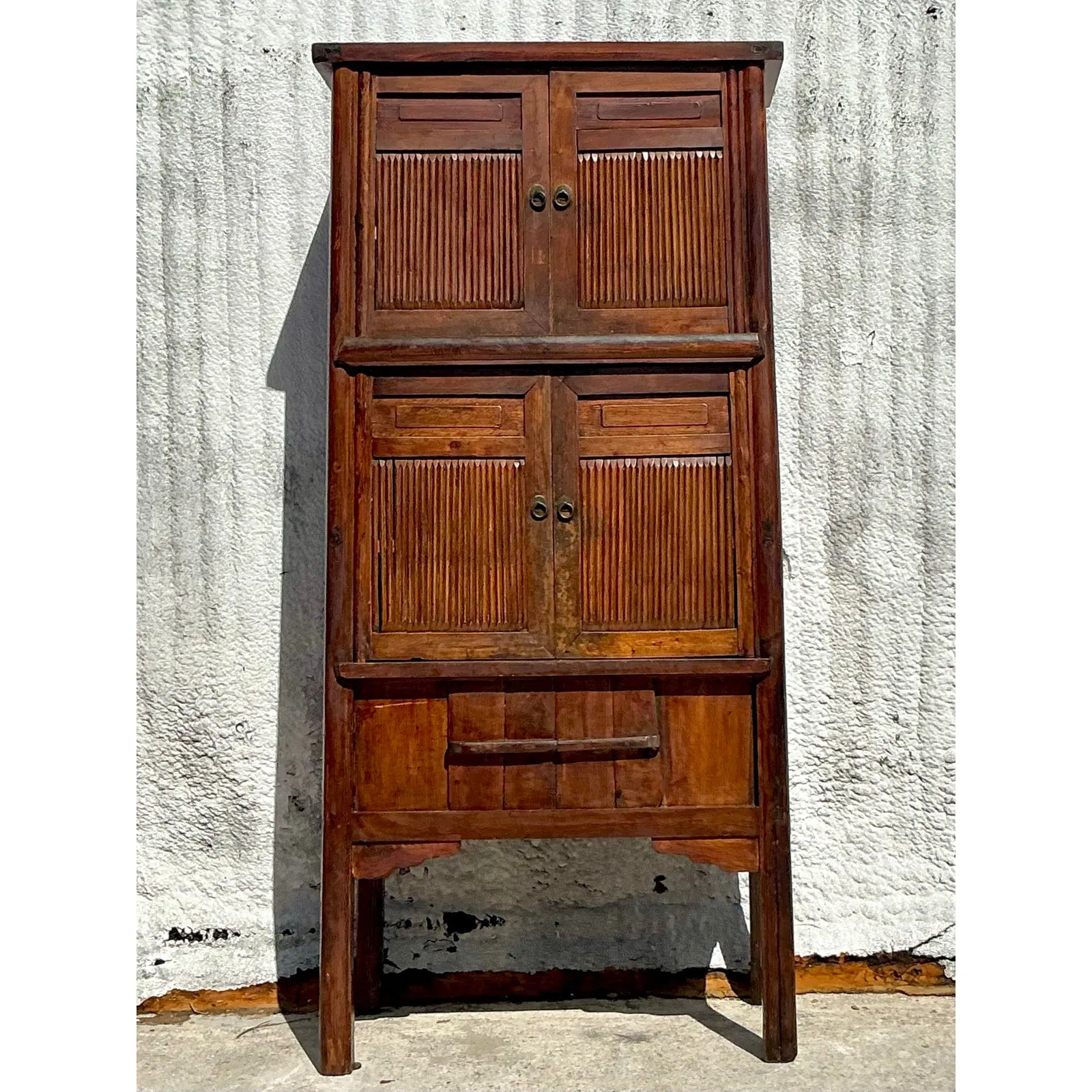 Vintage Boho Teak Tall Cabinet — additional photo 2
