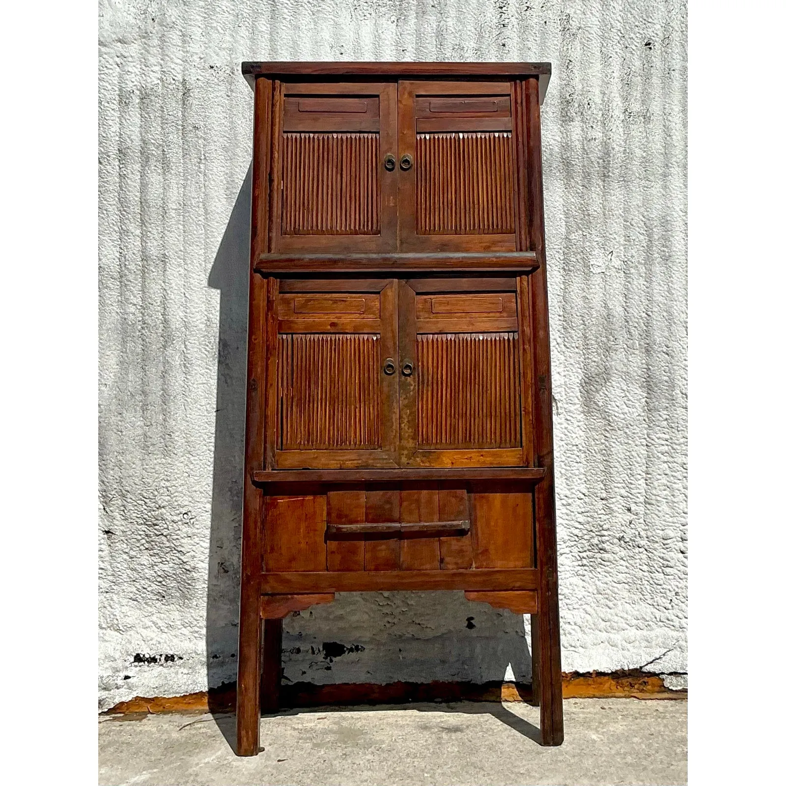 Vintage Boho Teak Tall Cabinet — additional photo 3