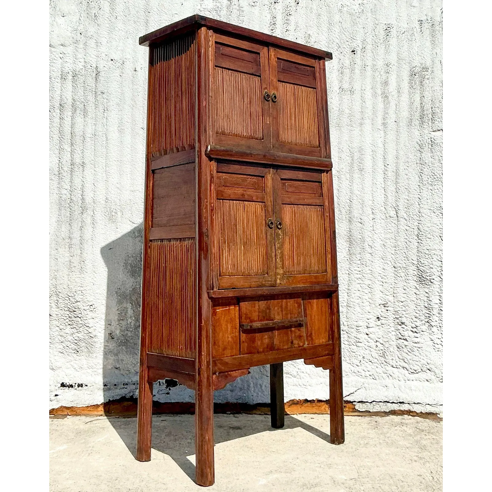 Vintage Boho Teak Tall Cabinet — additional photo 5