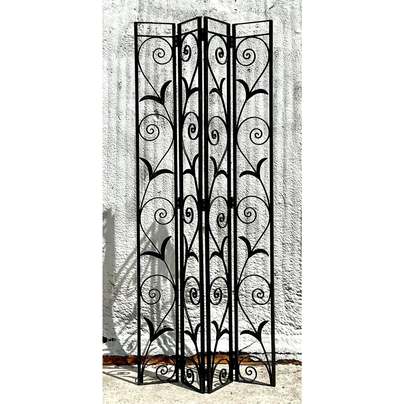 Vintage Art Deco Wrought Iron Screen — additional photo 5
