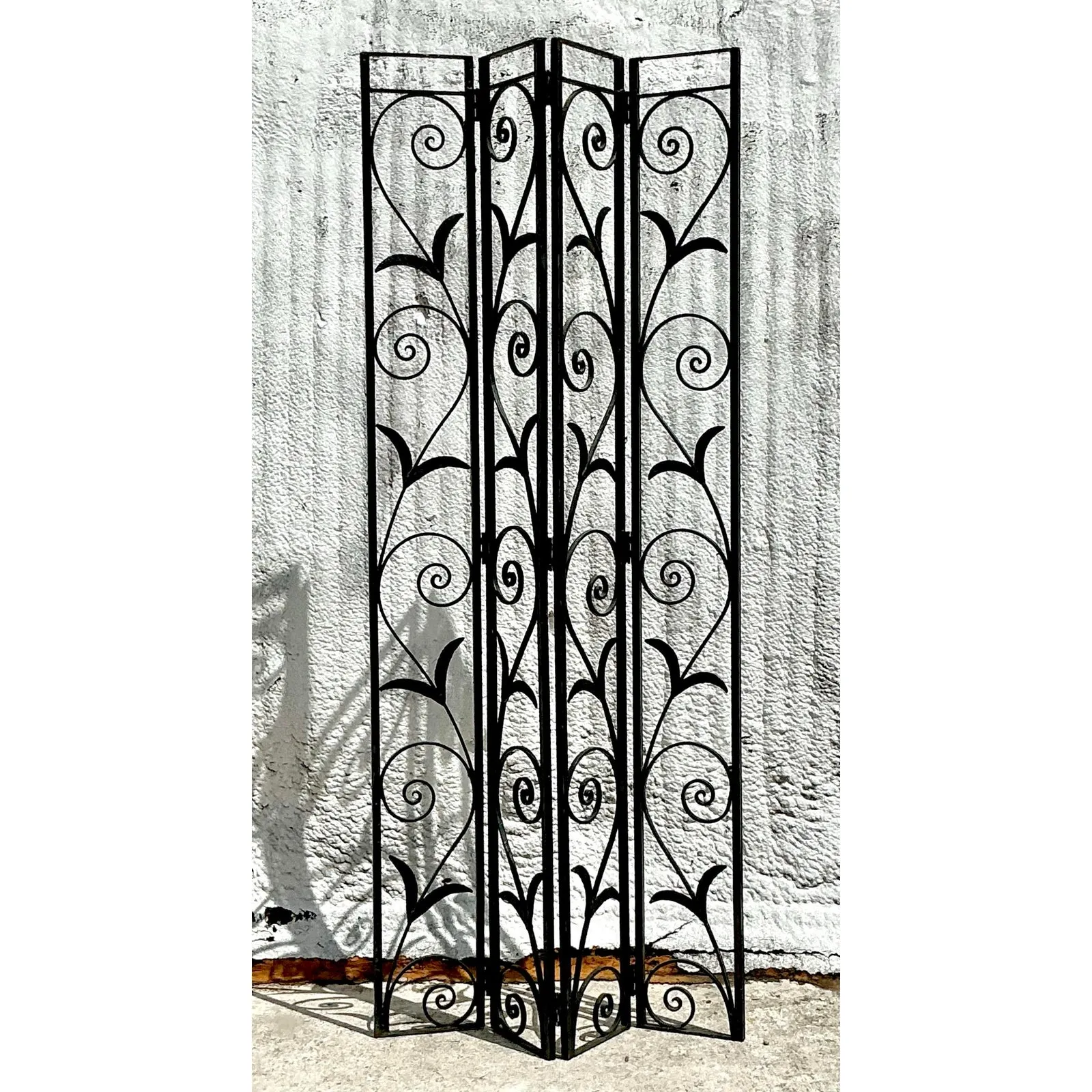 Vintage Art Deco Wrought Iron Screen — additional photo 6