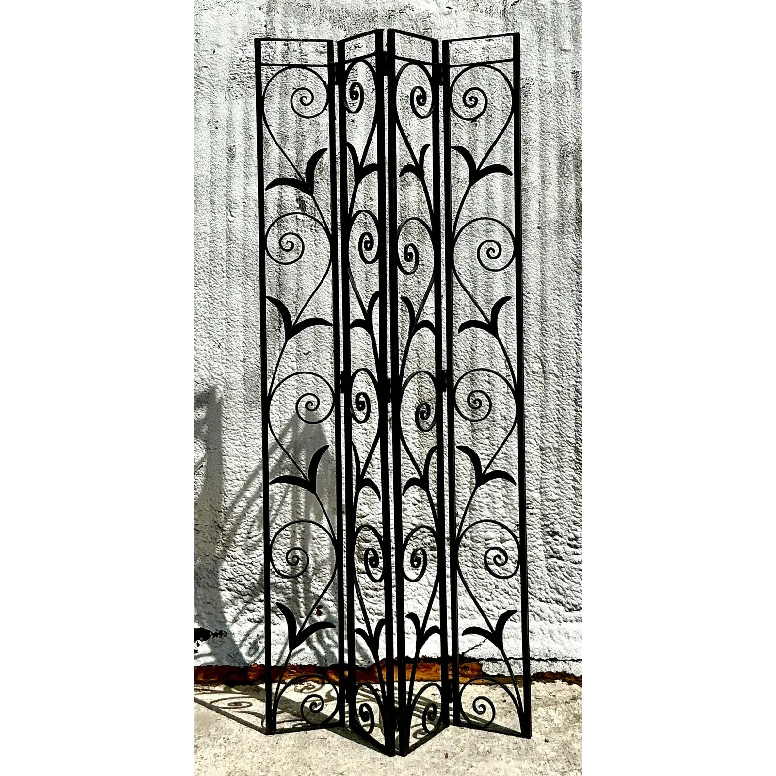 Vintage Art Deco Wrought Iron Screen — additional photo 8