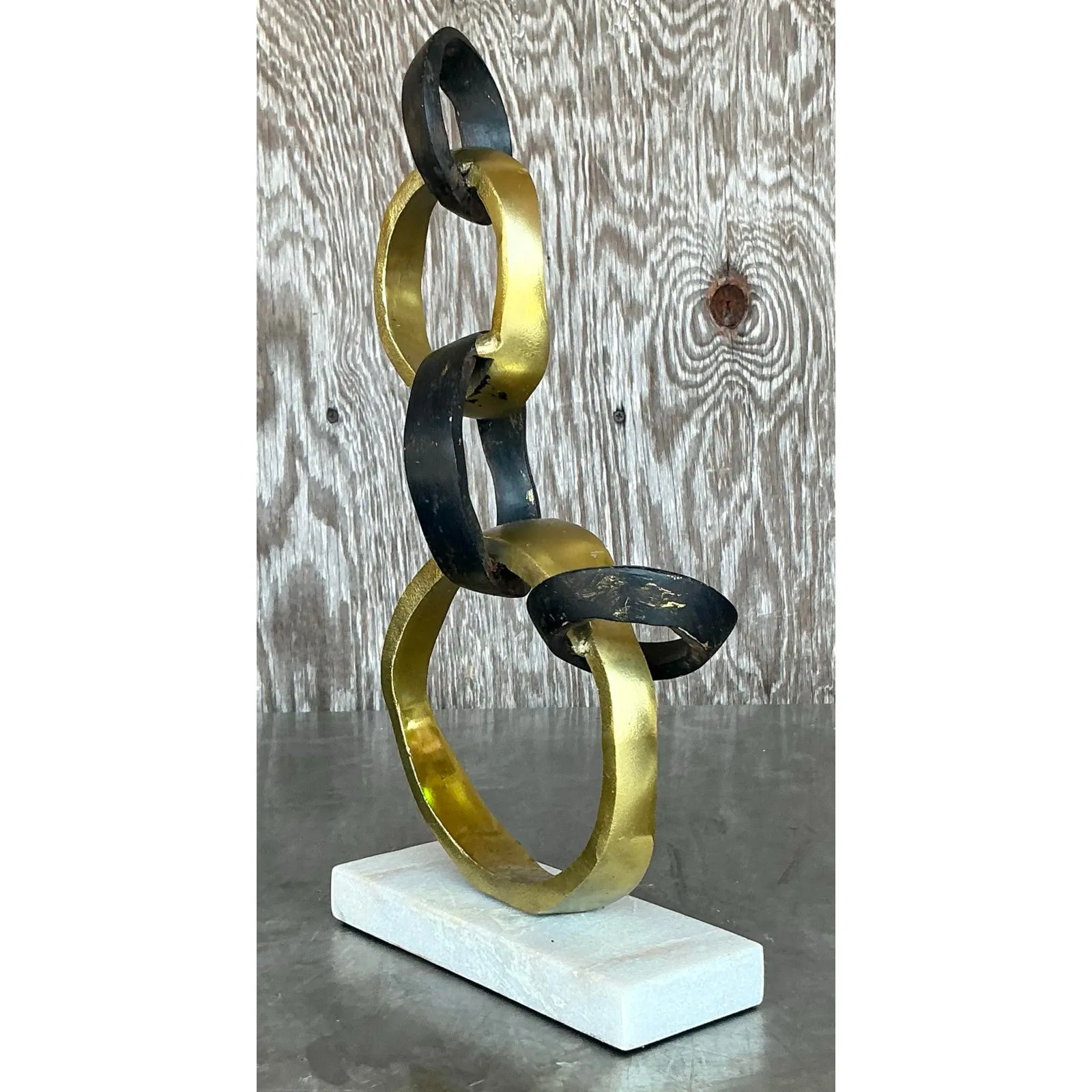Late 20th Century Vintage Boho Abstract Rings Sculpture — additional photo 1