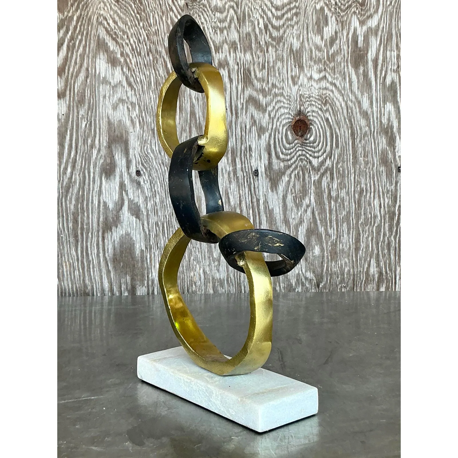 Late 20th Century Vintage Boho Abstract Rings Sculpture — additional photo 2