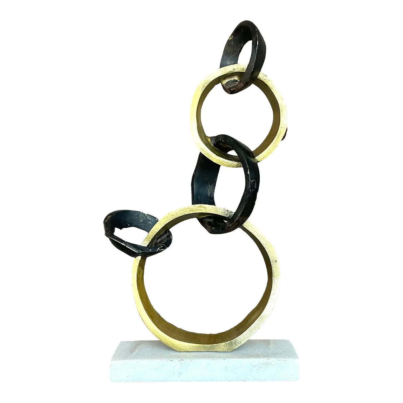 Late 20th Century Vintage Boho Abstract Rings Sculpture — additional photo 6