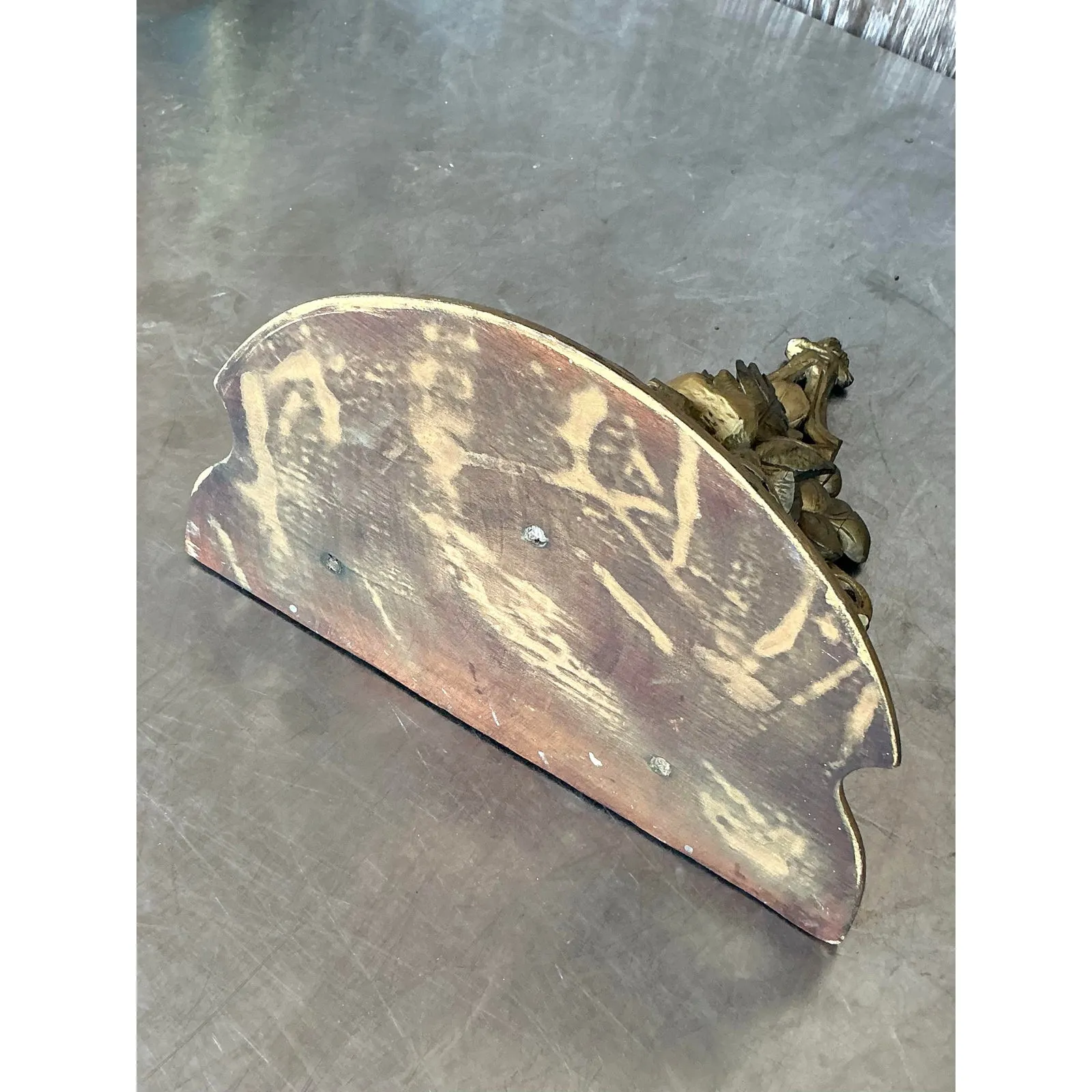 Vintage Regency Carved Wood Gilt Bracket — additional photo 4