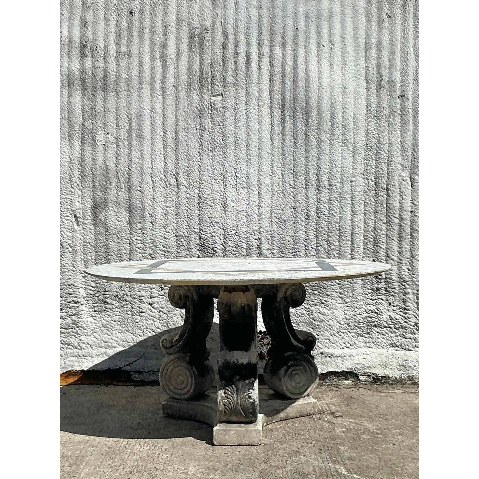 Vintage Regency Inlay Marble Table — additional photo 6