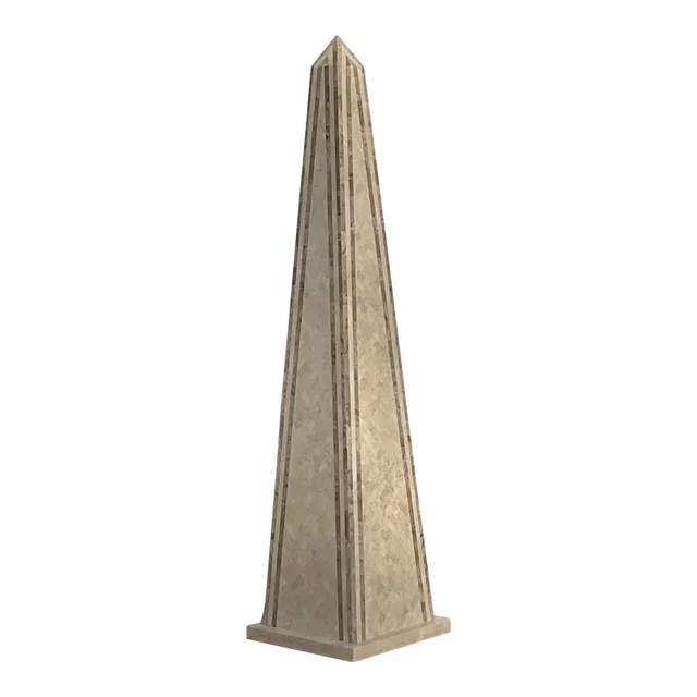 Vintage Boho Monumental Tessellated Stone Obelisk — additional photo 3