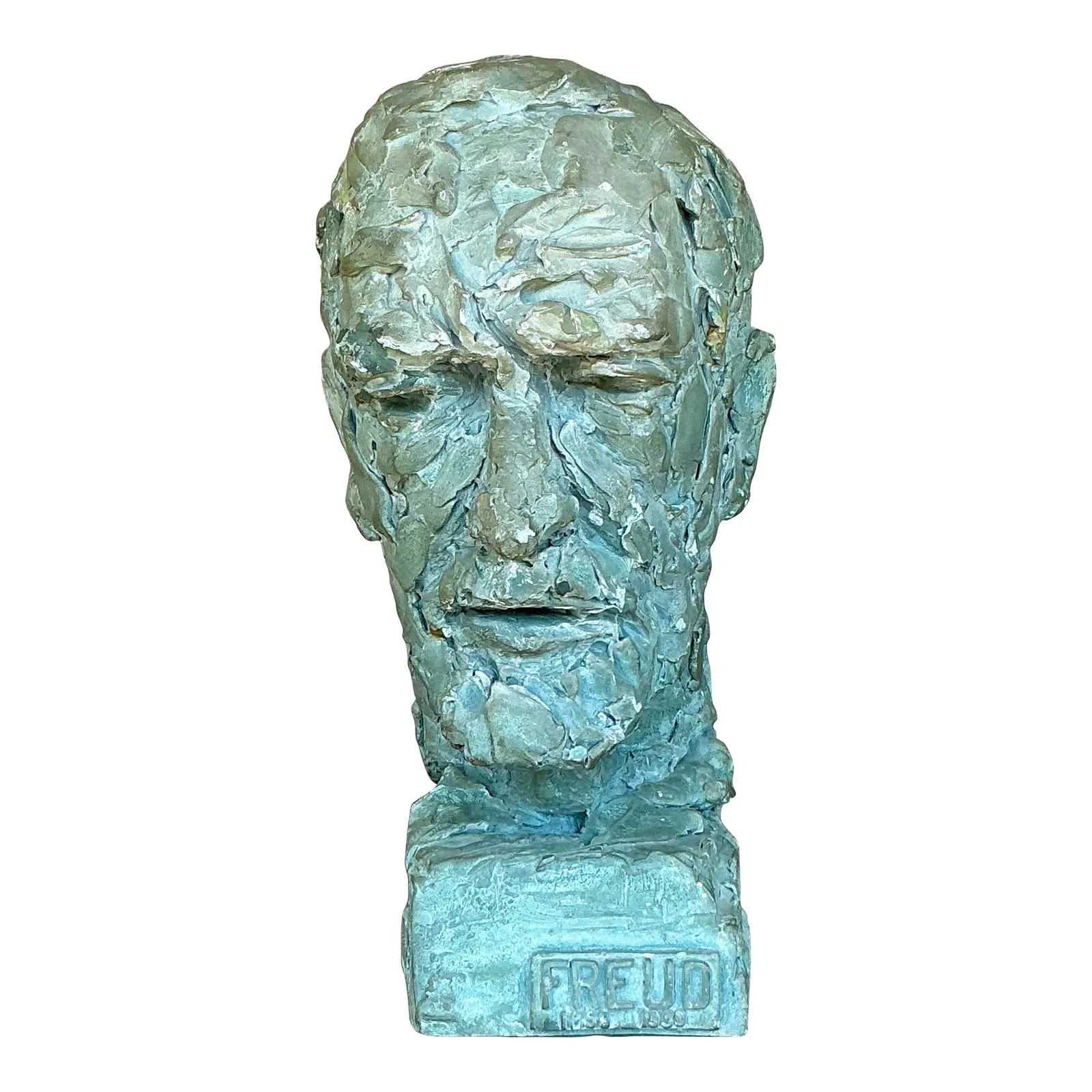 Vintage Postmodern Plaster Bust of Freud — additional photo 1