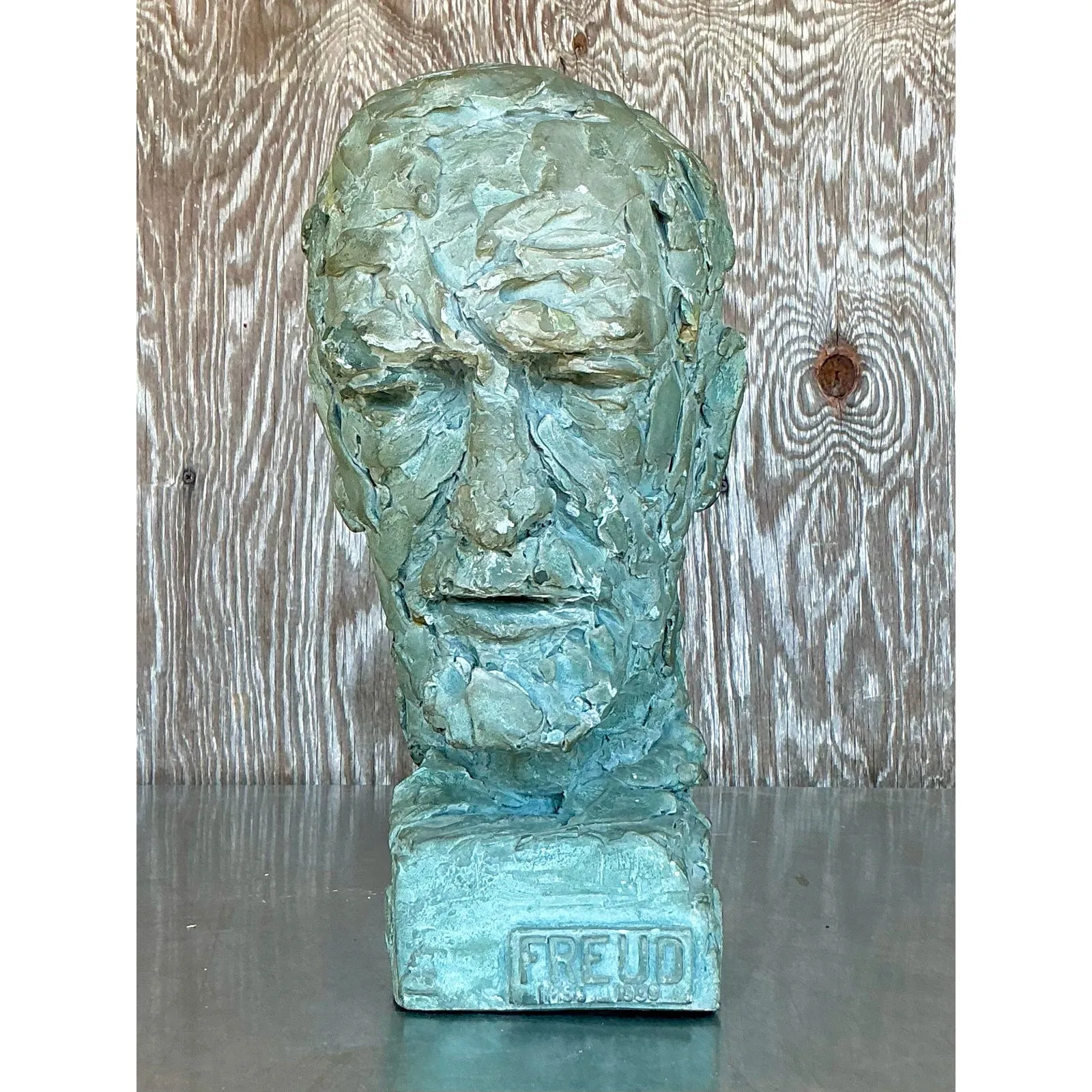 Vintage Postmodern Plaster Bust of Freud — additional photo 3