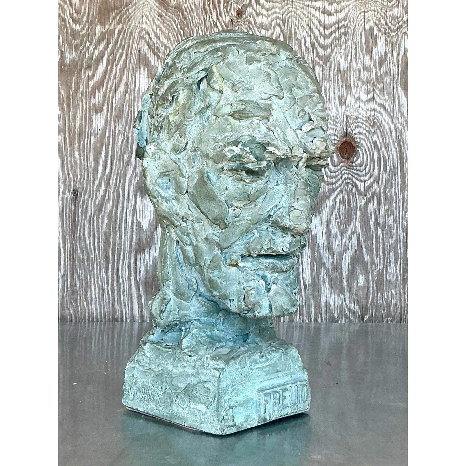 Vintage Postmodern Plaster Bust of Freud — additional photo 5