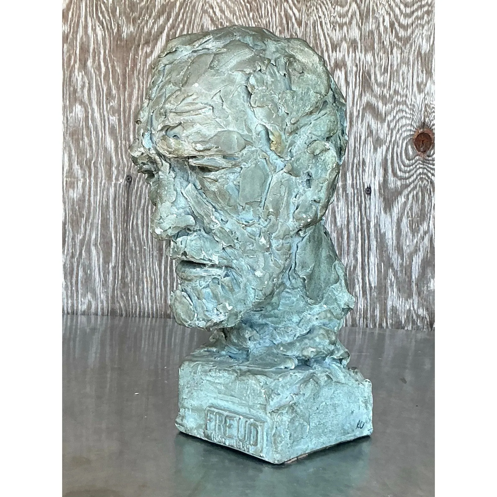 Vintage Postmodern Plaster Bust of Freud — additional photo 7