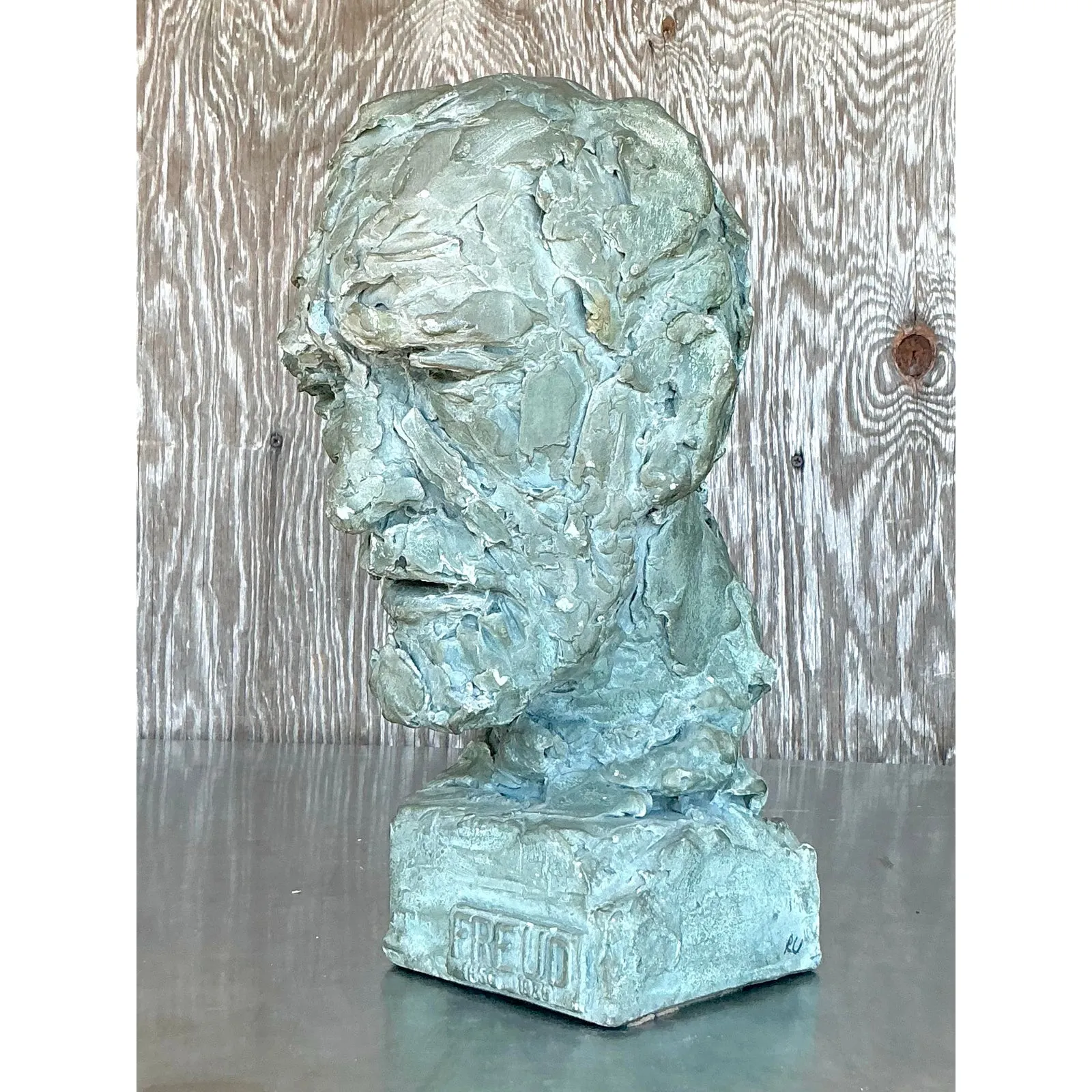 Vintage Postmodern Plaster Bust of Freud — additional photo 8