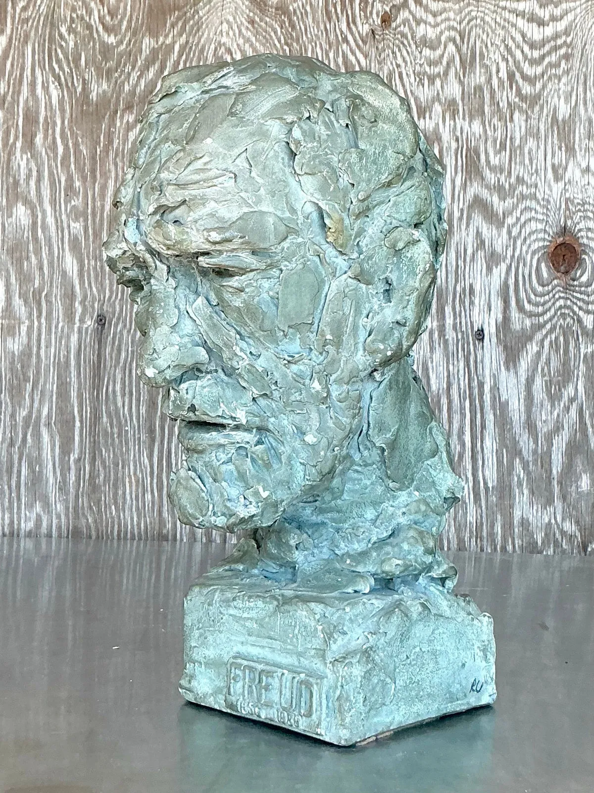 Vintage Postmodern Plaster Bust of Freud — additional photo 7