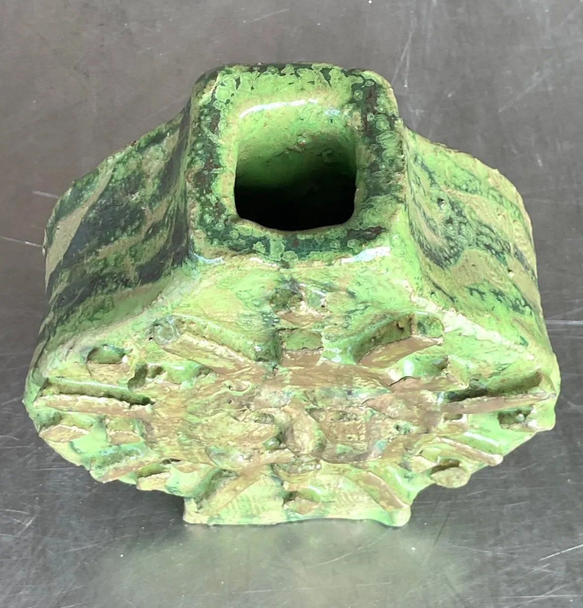 Vintage Boho Original Studio Pottery Face Vase — additional photo 5