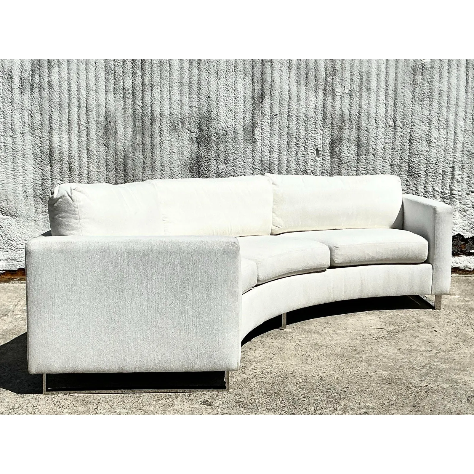 Vintage Boho Milo Baughman for Thayer Coggin Angled Sofa — additional photo 2