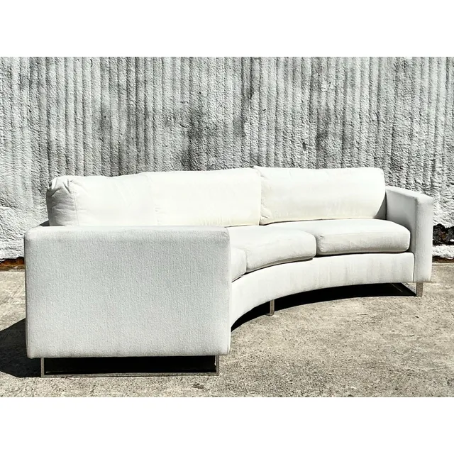 Vintage Boho Milo Baughman for Thayer Coggin Angled Sofa — additional photo 2