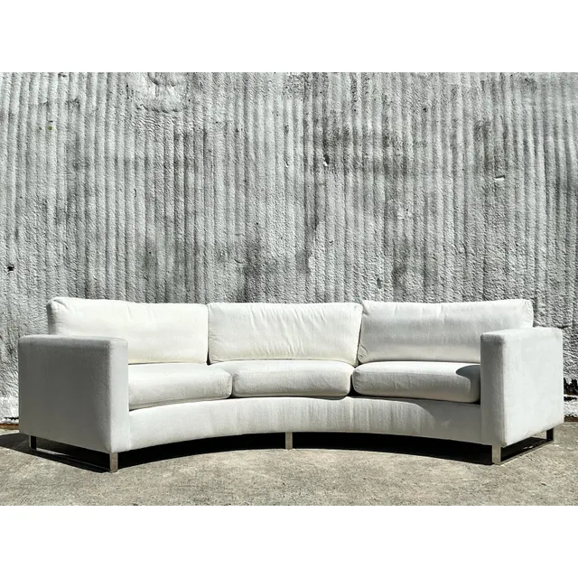 Vintage Boho Milo Baughman for Thayer Coggin Angled Sofa — additional photo 3