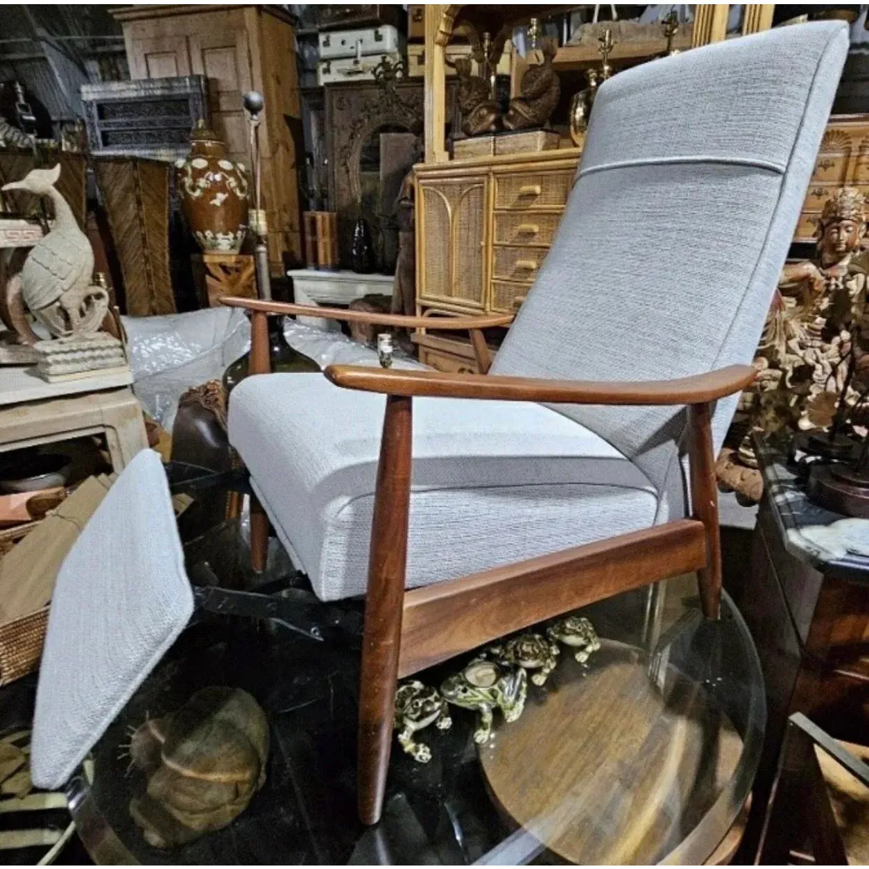 Vintage Boho Milo Baughman for Thayer Coggin Reclining Lounge Chair — additional photo 3