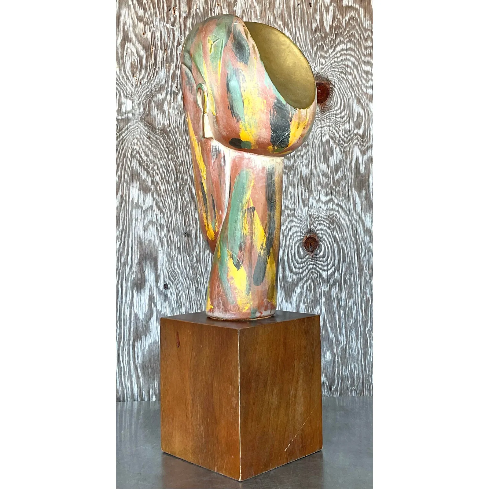 Vintage Boho Plaster Bust After Modigliani — additional photo 8