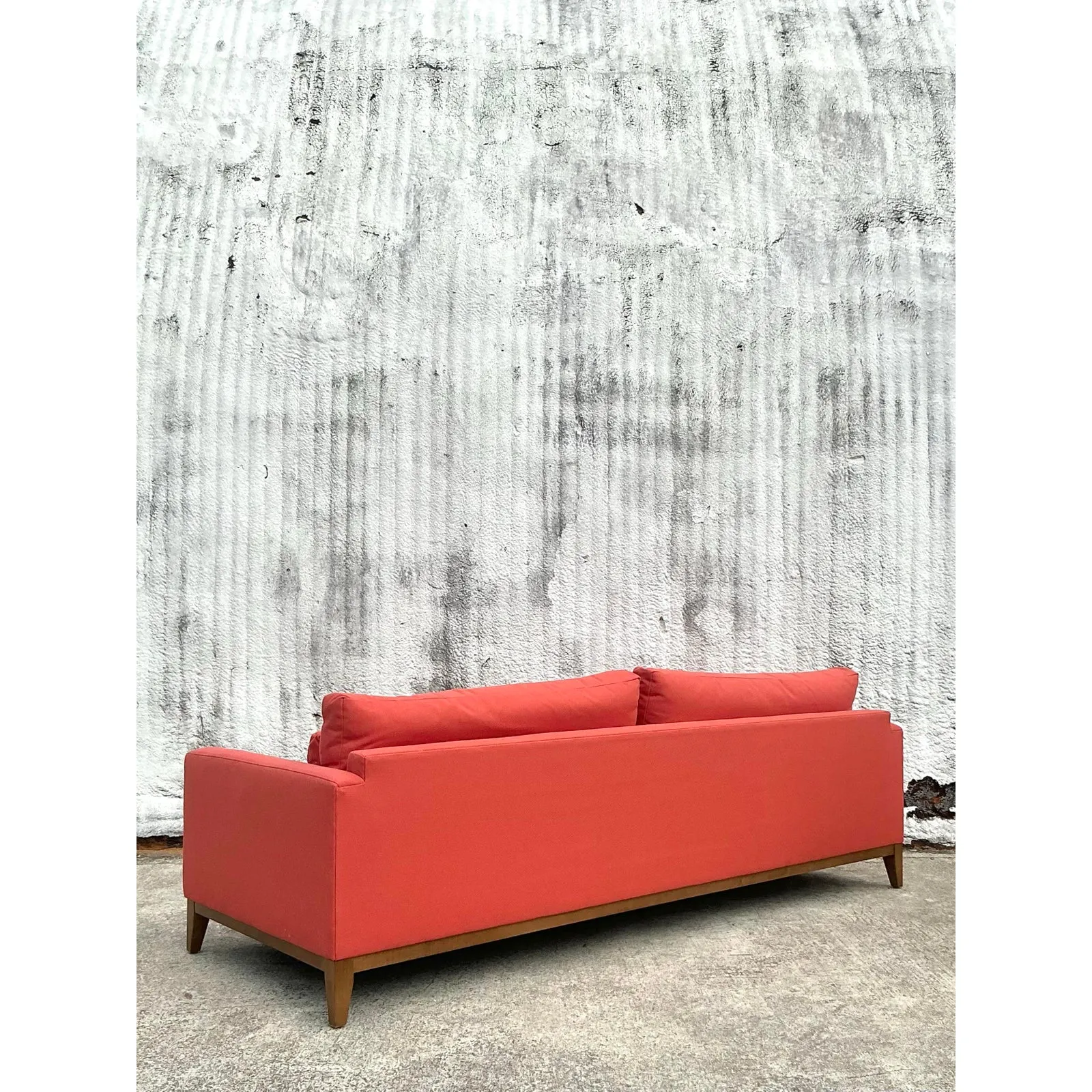 Vintage Boho Kravet Tuxedo Sofa in Perennials Nailhead — additional photo 3