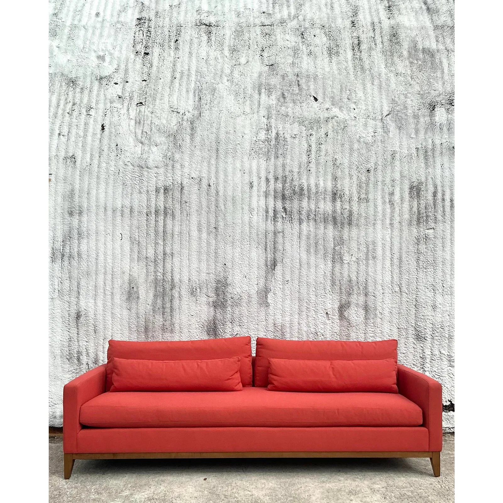 Vintage Boho Kravet Tuxedo Sofa in Perennials Nailhead — additional photo 1