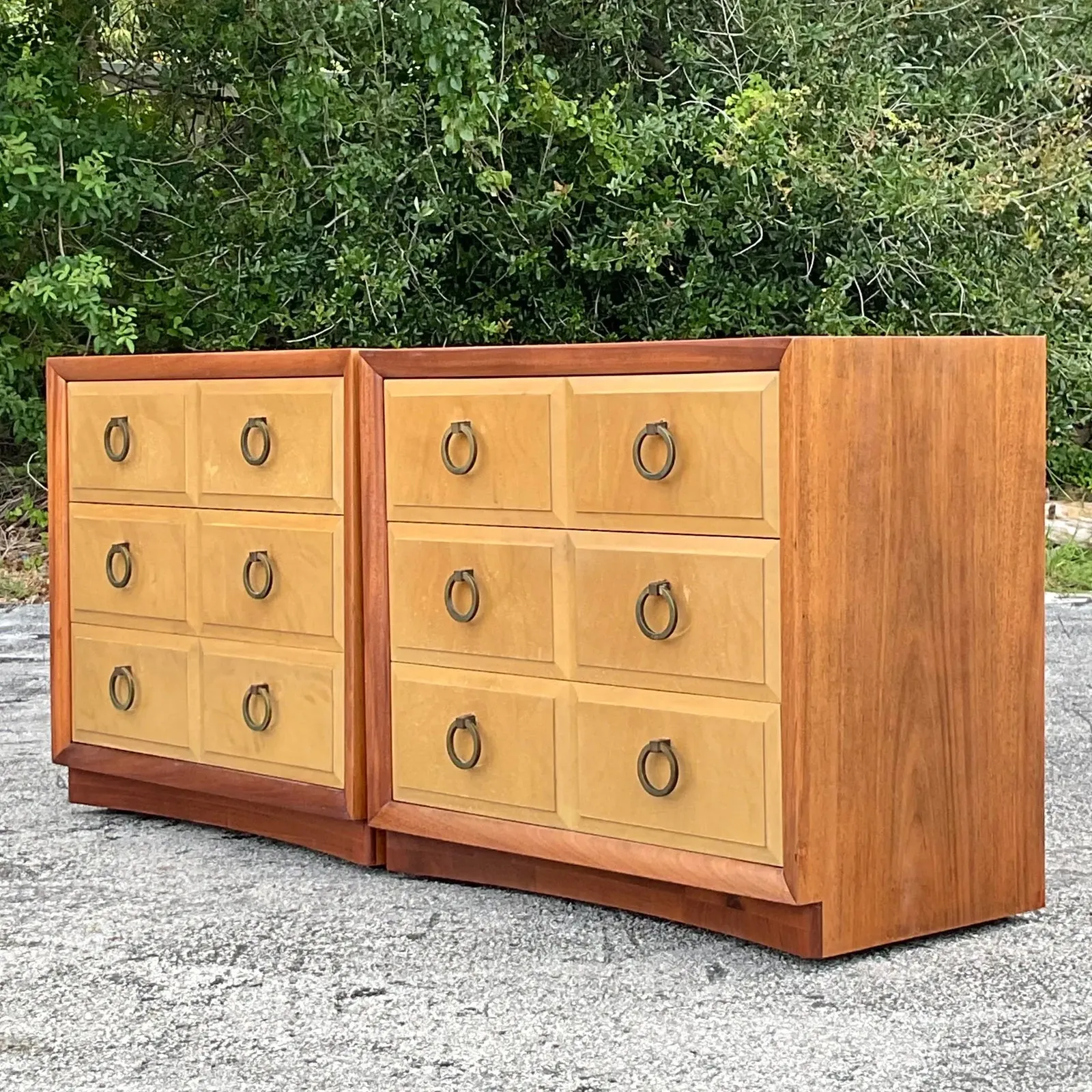 Vintage MCM Robsjohn Gibbings for Widdicomb Chest of Drawers - a Pair