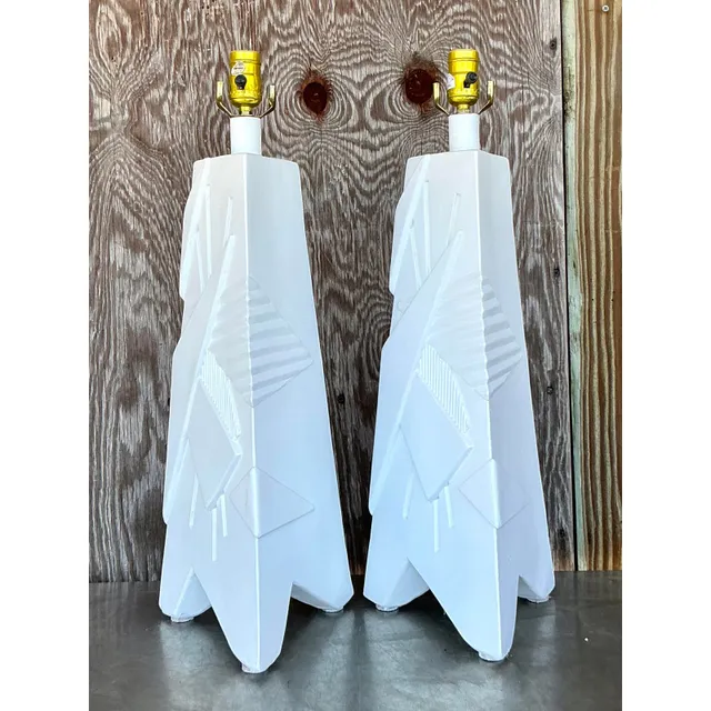 Vintage Mid 20th Century ArtMaster Plaster Lamps - A Pair — additional photo 3